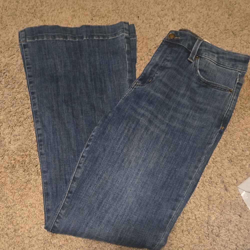 Cosmic Blue Love Flared Jeans